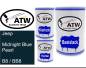 Preview: Jeep, Midnight Blue Pearl, B8 / BB8: 500ml Lackdose + 500ml Klarlack + 250ml Härter - Set, von ATW Autoteile West.